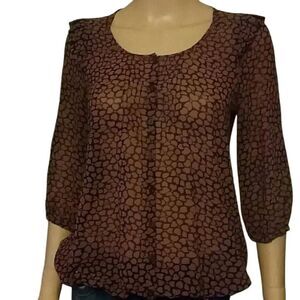 Pins and Needles heart print top S